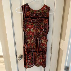 Topshop Multicolor Sleeveless Mini Dress